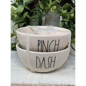 Rae Dunn Pinch Dash Salt Pepper Ceramic Crocks Tier Tray Decor St Patricks Day